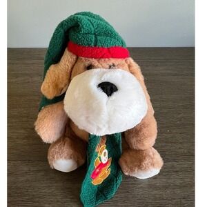 Snowflake Friends Cream Puppy with Holiday‎ Hat with Scarf Plush